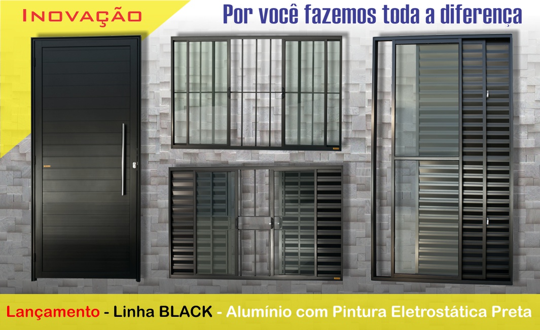 Novo acabamento - Pintura Eletrostática Preta