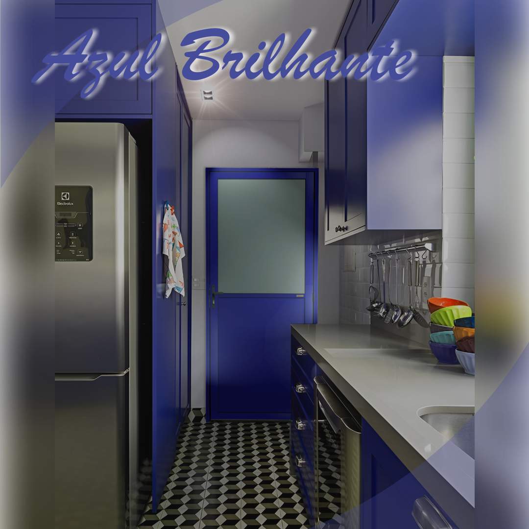Porta Alumínio Azul