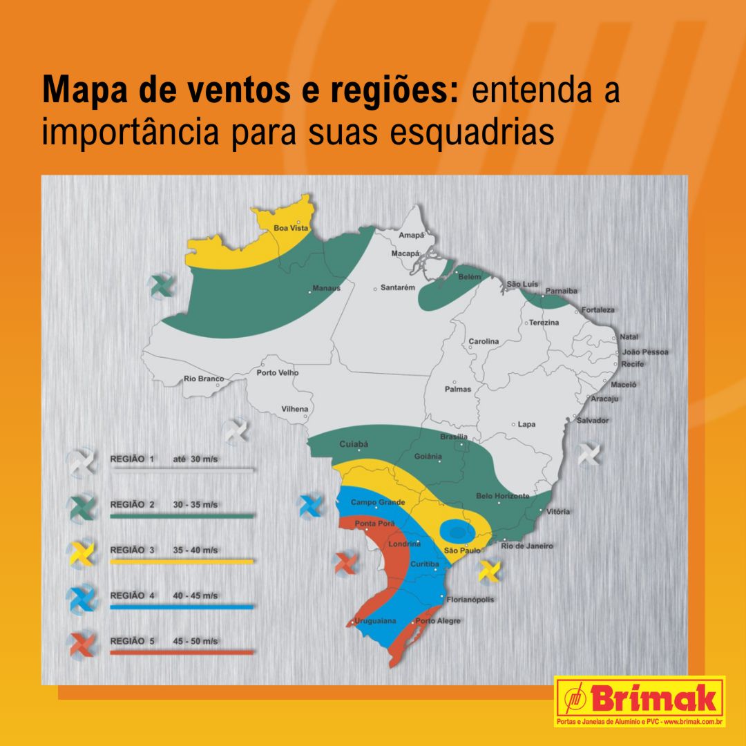 Isopleta de Ventos e Regiões