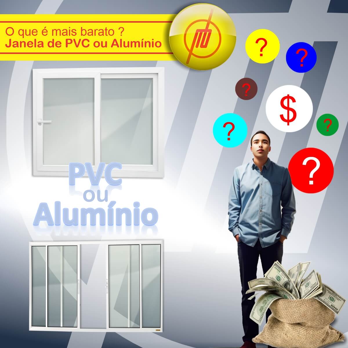 O que é mais barato. Esquadrias de Alumínio ou PVC