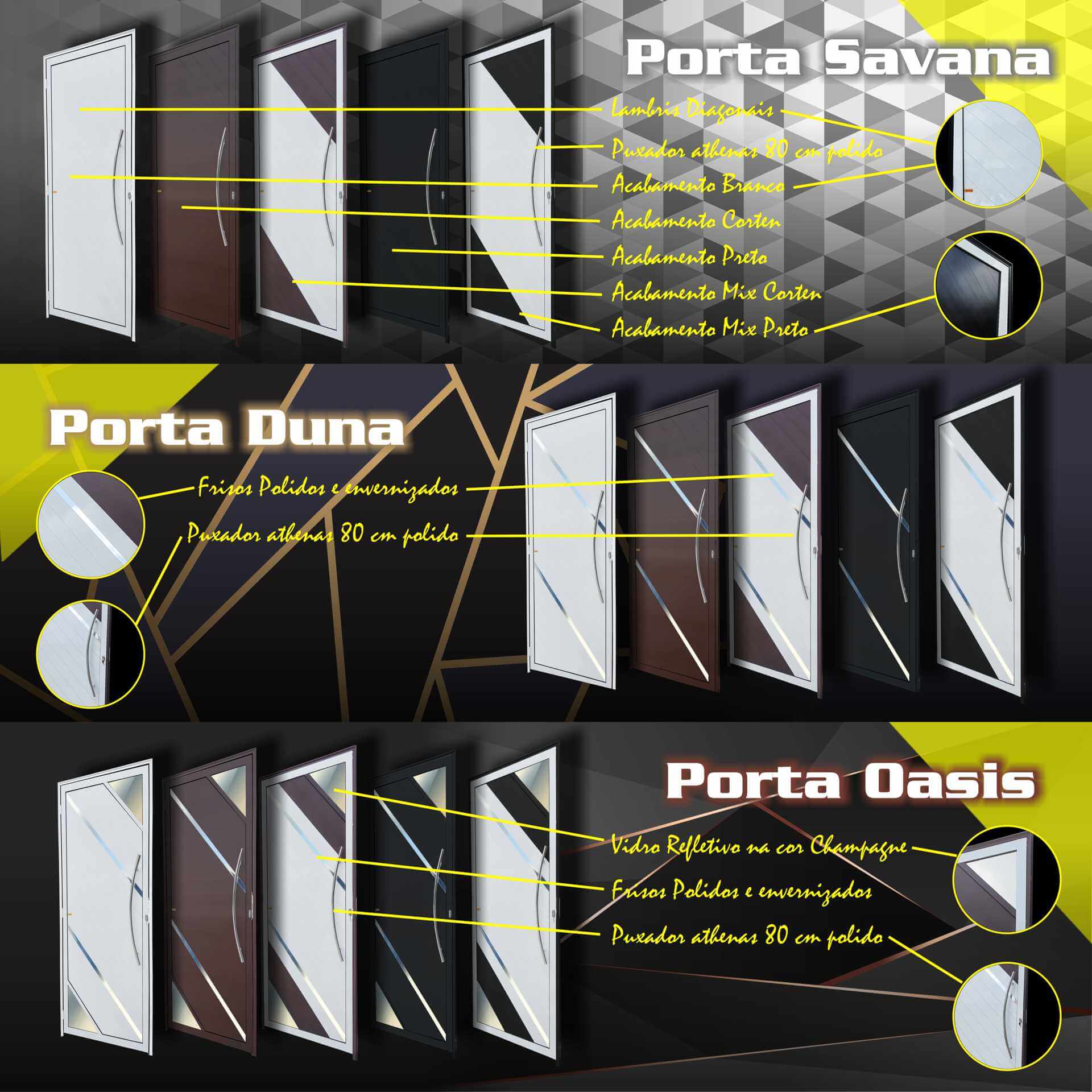 Novas Portas Savana, Duna e Oasis