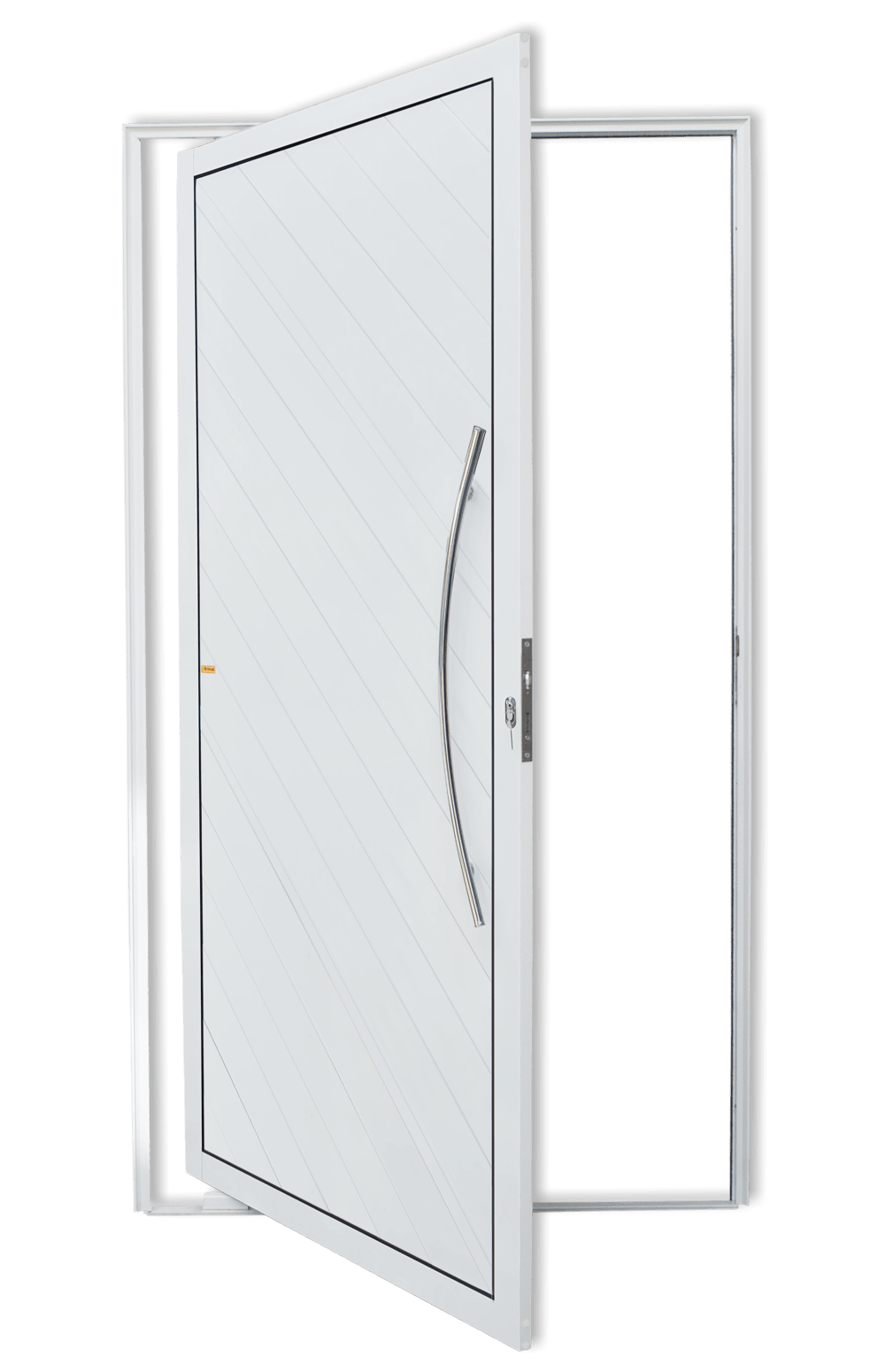 Porta Pivotante de Alumínio Savana c/Puxador Linha Super-25 Branco