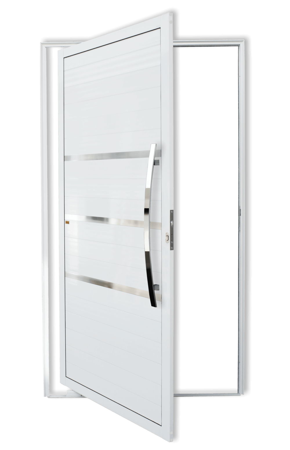 Porta Pivotante de Alumínio Evolution c/Puxador Linha Super-25 Branco