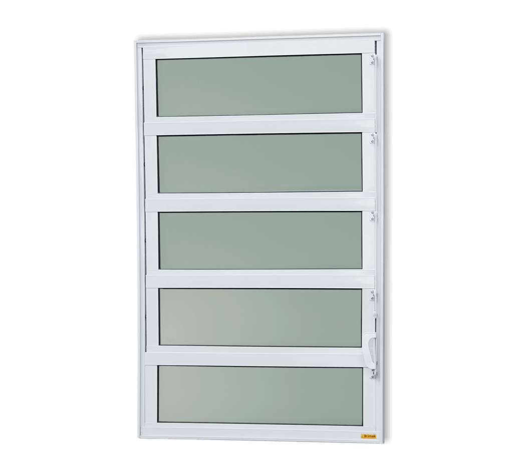 Basculante de Alumínio Elite 1 seção (1F+4M) Branco