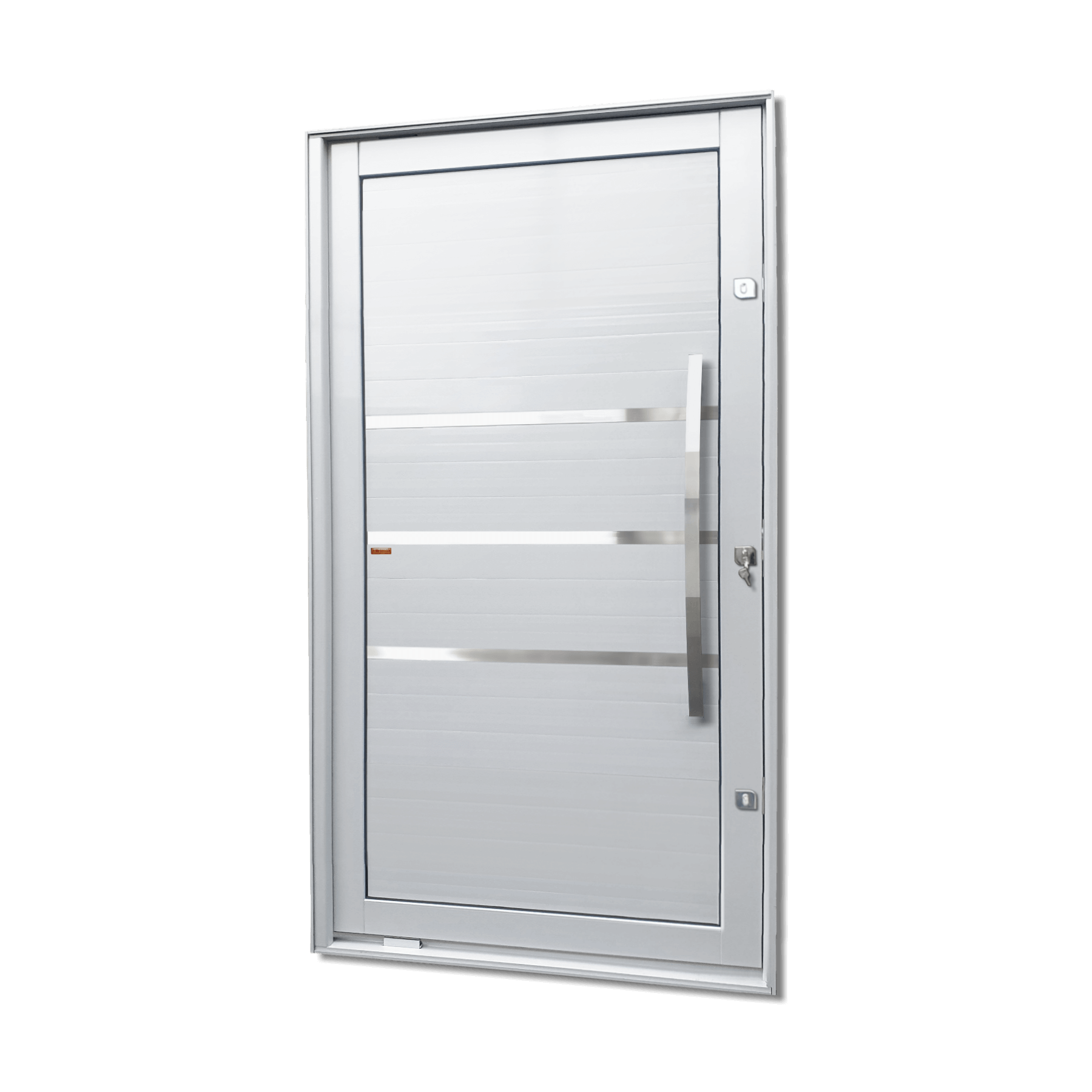 Porta Pivotante de Alumínio Evolution c/Puxador Linha Elite Branco