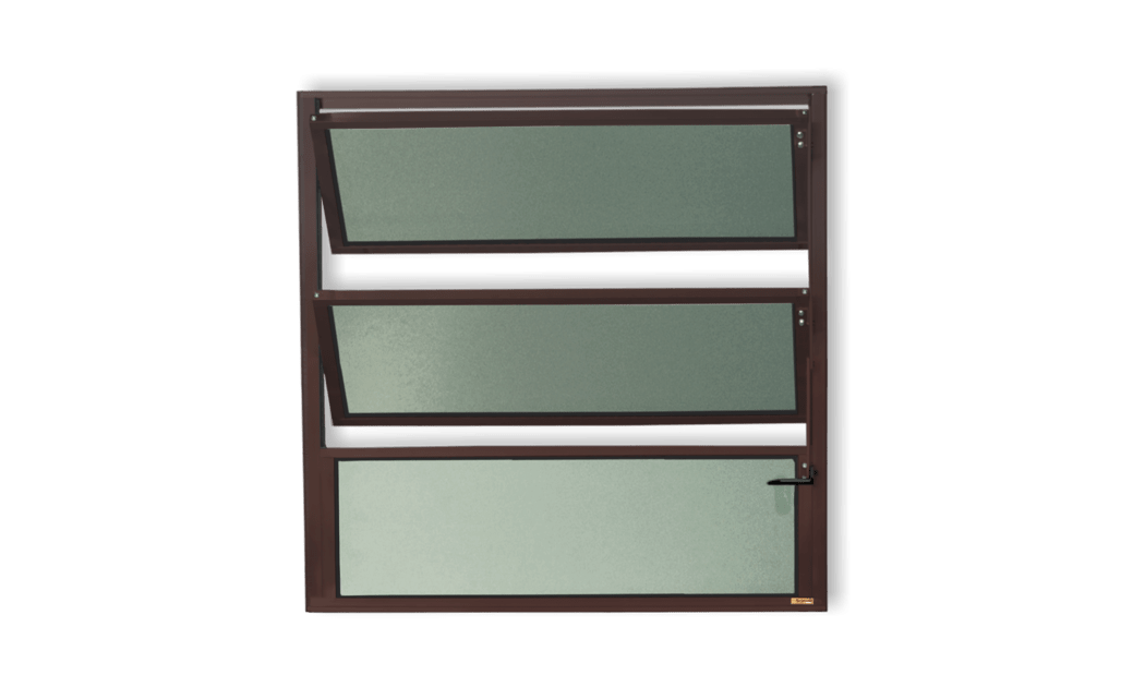 Basculante de Alumínio Plus 1 seção (1F+2M) Corten