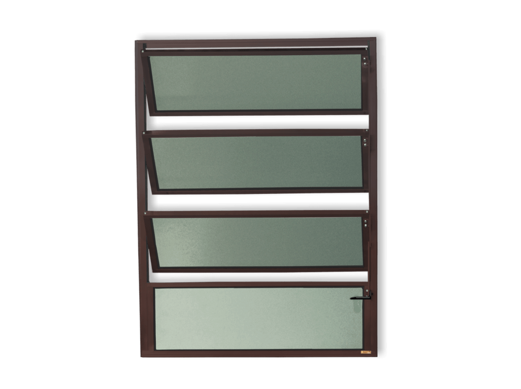 Basculante de Alumínio Plus 1 seção (1F+3M) Corten