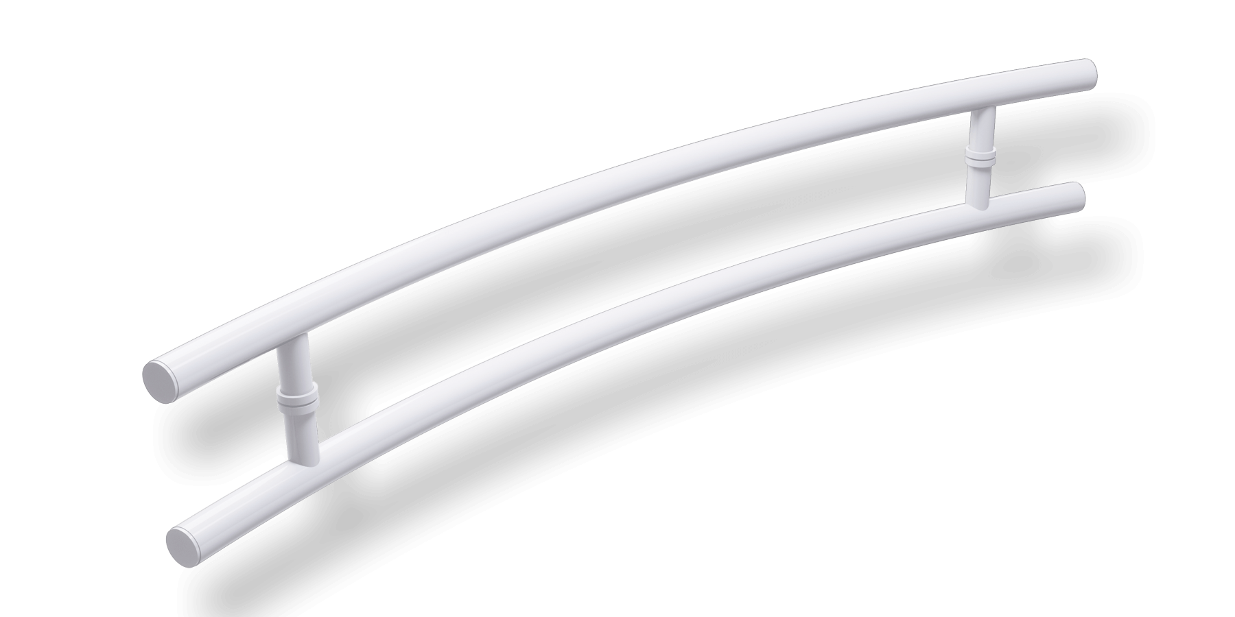 Puxador de alumínio modelo Athenas Branco
